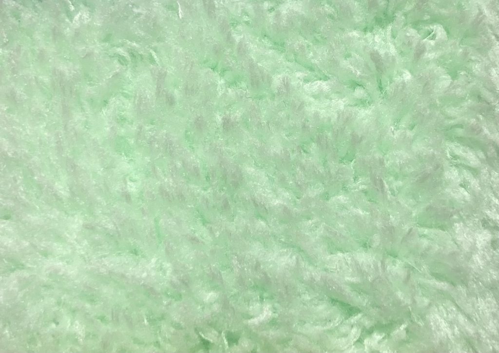 台湾のタオル、片面起毛、ライトグリーン