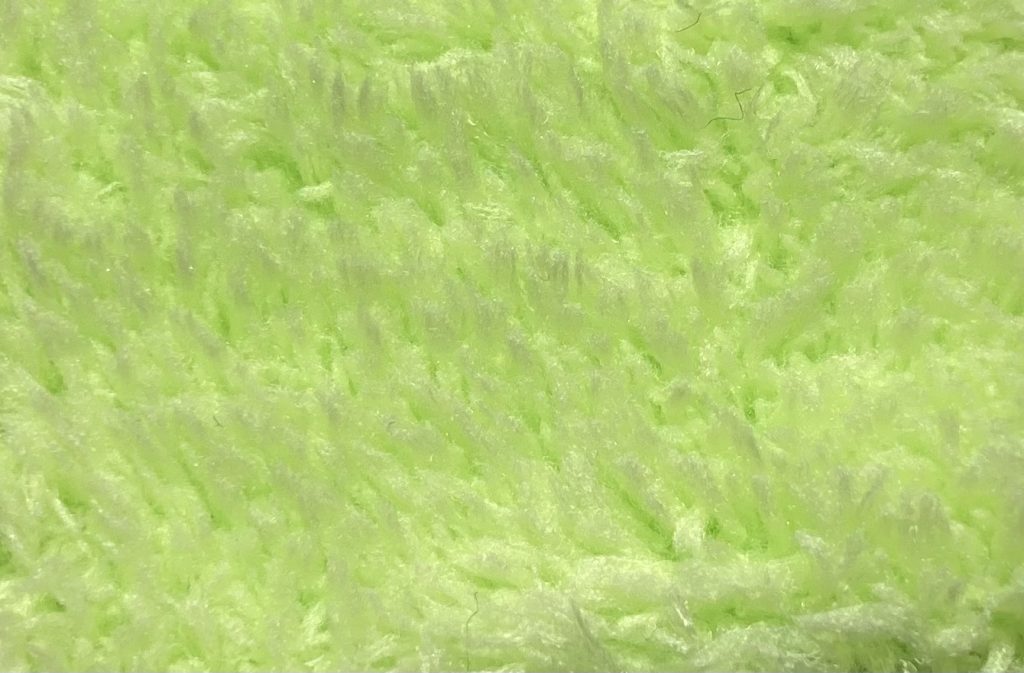 台湾のタオル、片面起毛、イエローグリーン